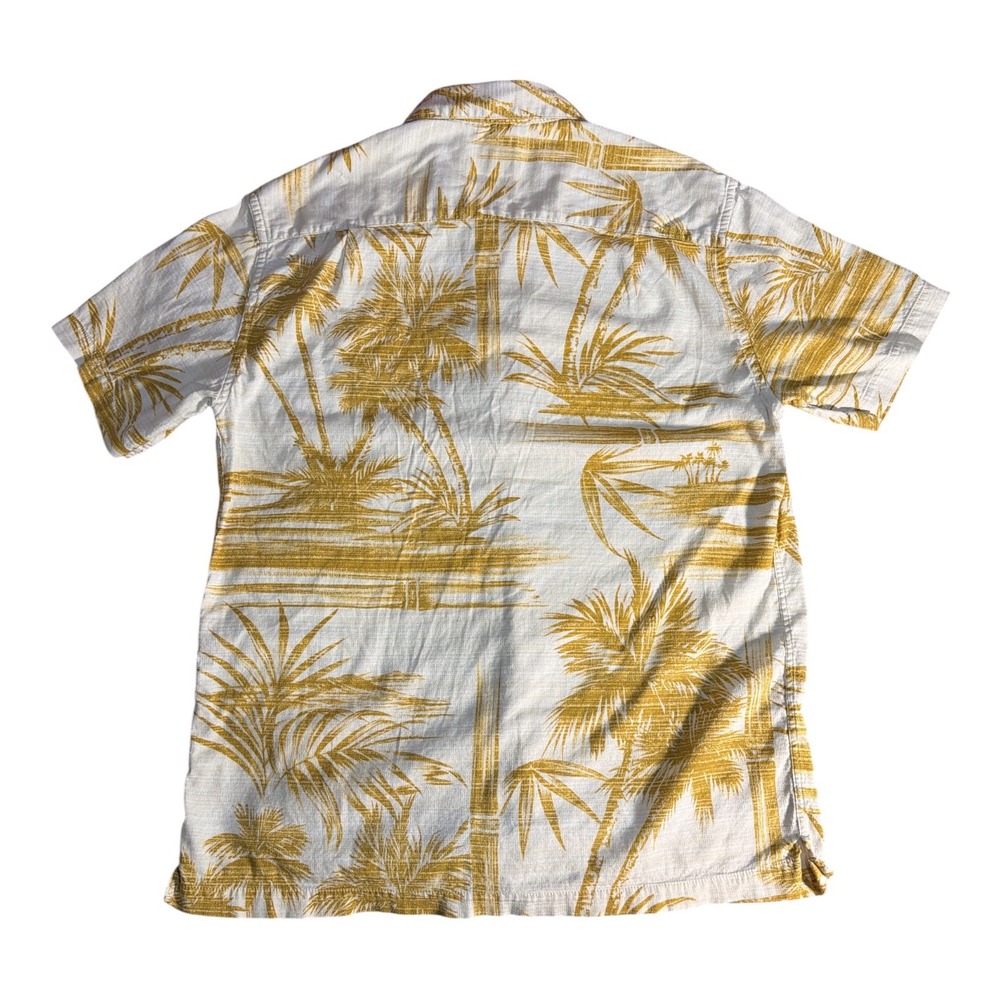 Hawaiian floral palm tree button up casual shirt quicksilver waterman cotton xl - Picture 6 of 7